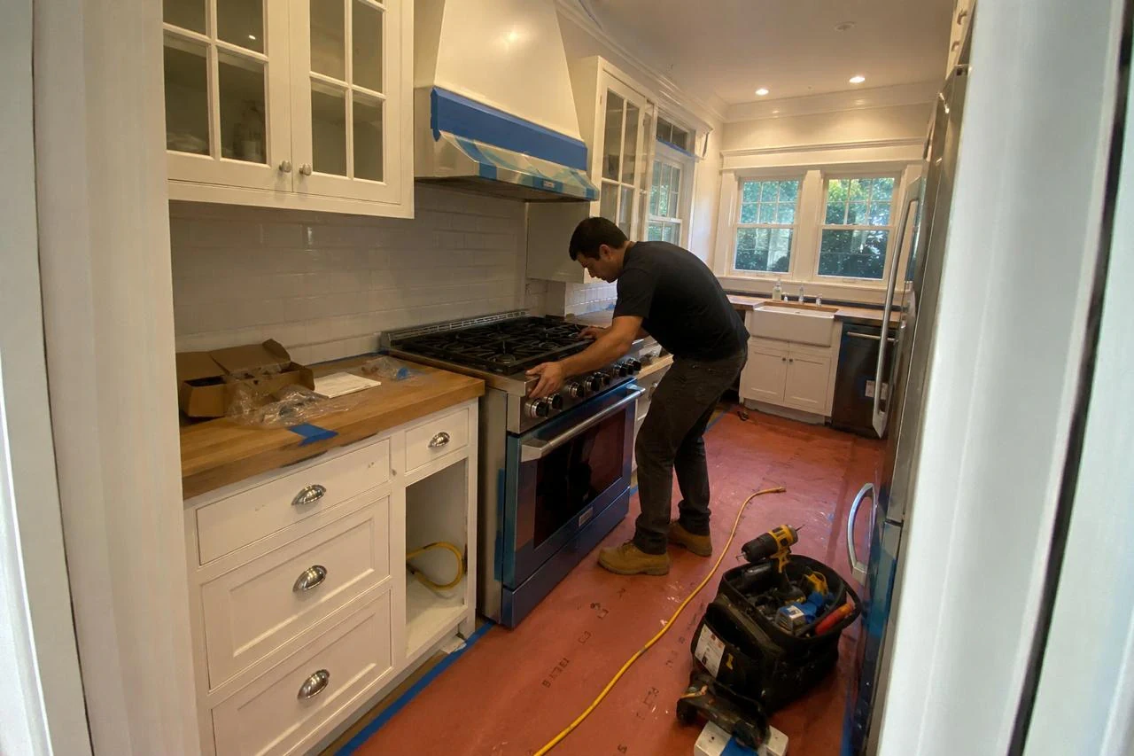 Appliance repair in a Carmel Valley kitchen